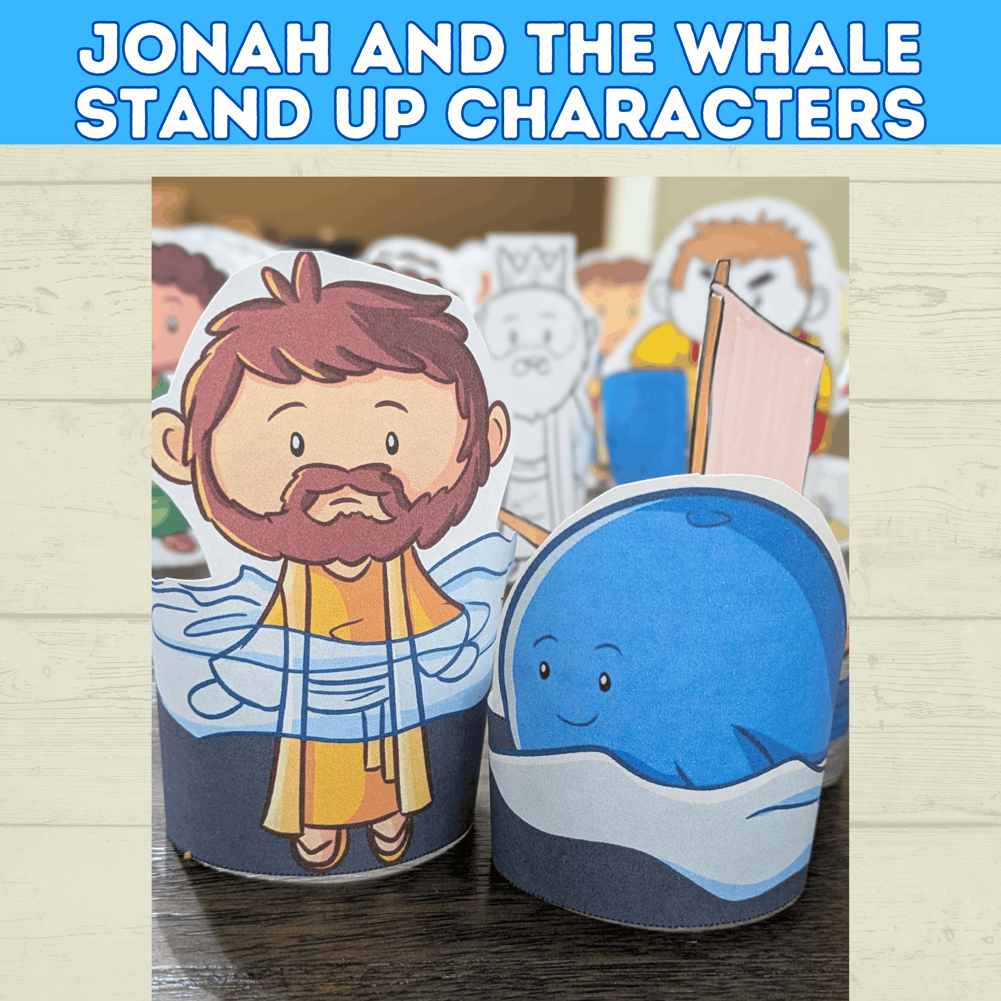 Jonah and the Whale, Biblical Characters Craft, Bible Story Lessons, Kids Ministry, Sunday