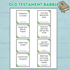 Old Testament Bible Church Game, Teen Youth Group Game, Come Follow Me, Sunday School Game, Christian, Bible Babble, Seminary, Icebreaker