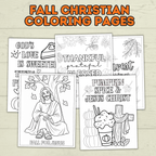 Free Christian Fall Coloring Pages for Kids and Families