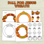 Christian Fall Craft, Fall for Jesus Craft, Sunday School Craft, Bible, Fall Activity, Christian Activity, Homeschool, Cut and Paste Craft