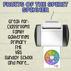 Fruits of the Spirit Craft, Spinner Craft, Sunday School Craft, Bible Craft, Bible Lesson, Christian Activity, Homeschool, Galations Lesson