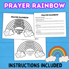 Prayer Printable for Kids, Prayer Cube, Prayer Prompts, Prayer Guide, Prayer Calendar, Prayer Activity Sheets, Prayer List, Prayer Rainbow