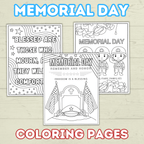FREE Christian Memorial Day Coloring Pages for Kids and Family
