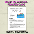 Back to School Prayers, Prayer Craft, Sunday School Craft, Back to School Crafts,  Cut and Paste Crafts, Christian Crafts, Bible Crafts