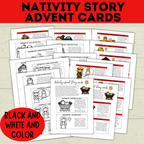 Nativity Advent Calendar | Nativity Story Cards | Christmas Advent Calendar