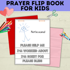 Prayer Flip Book | Prayer Craft | Prayer Activity | Prayer Printables for kids | Church Craft | Sunday School Craft | Prayer lesson