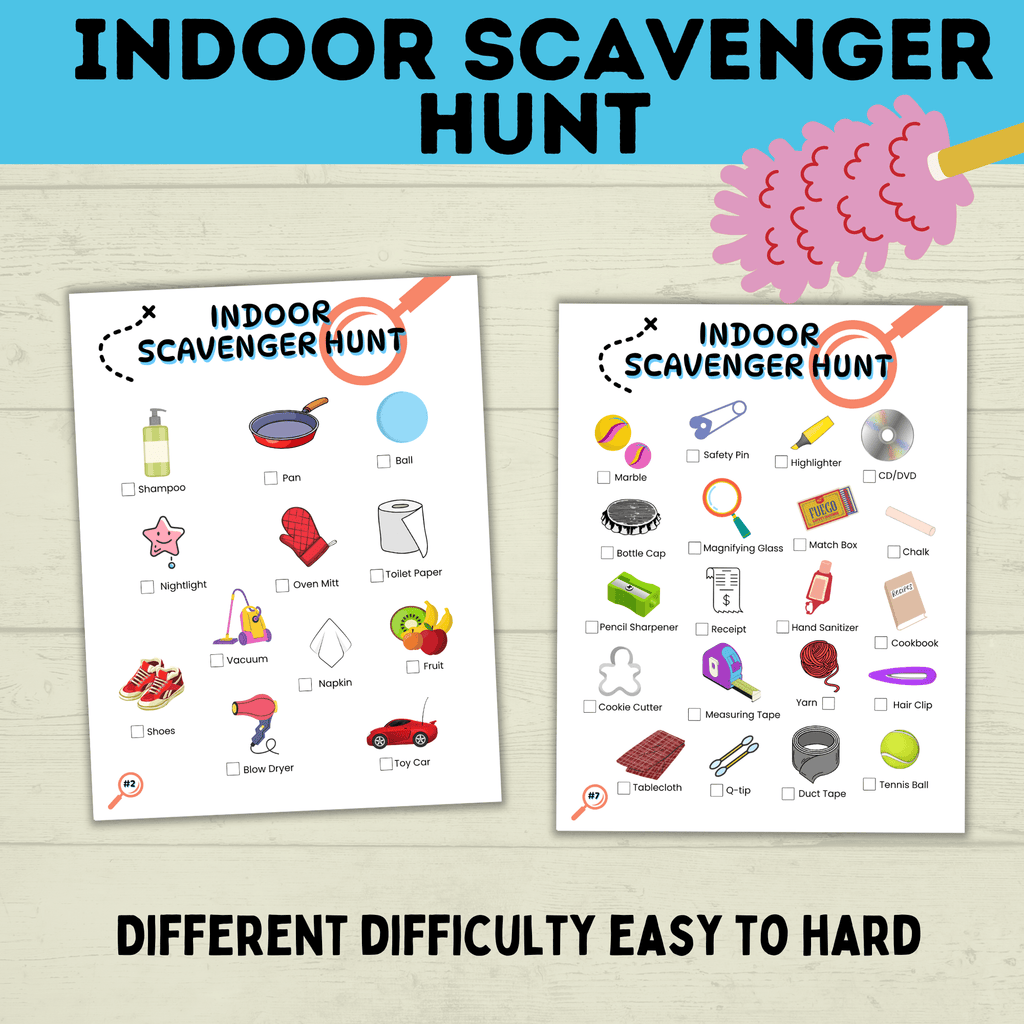 Indoor Scavenger Hunt | Winter Activities | Indoor Kids Activities | House Scavenger Hunt | Toddler Scavenger Hunt | Toddler Activities