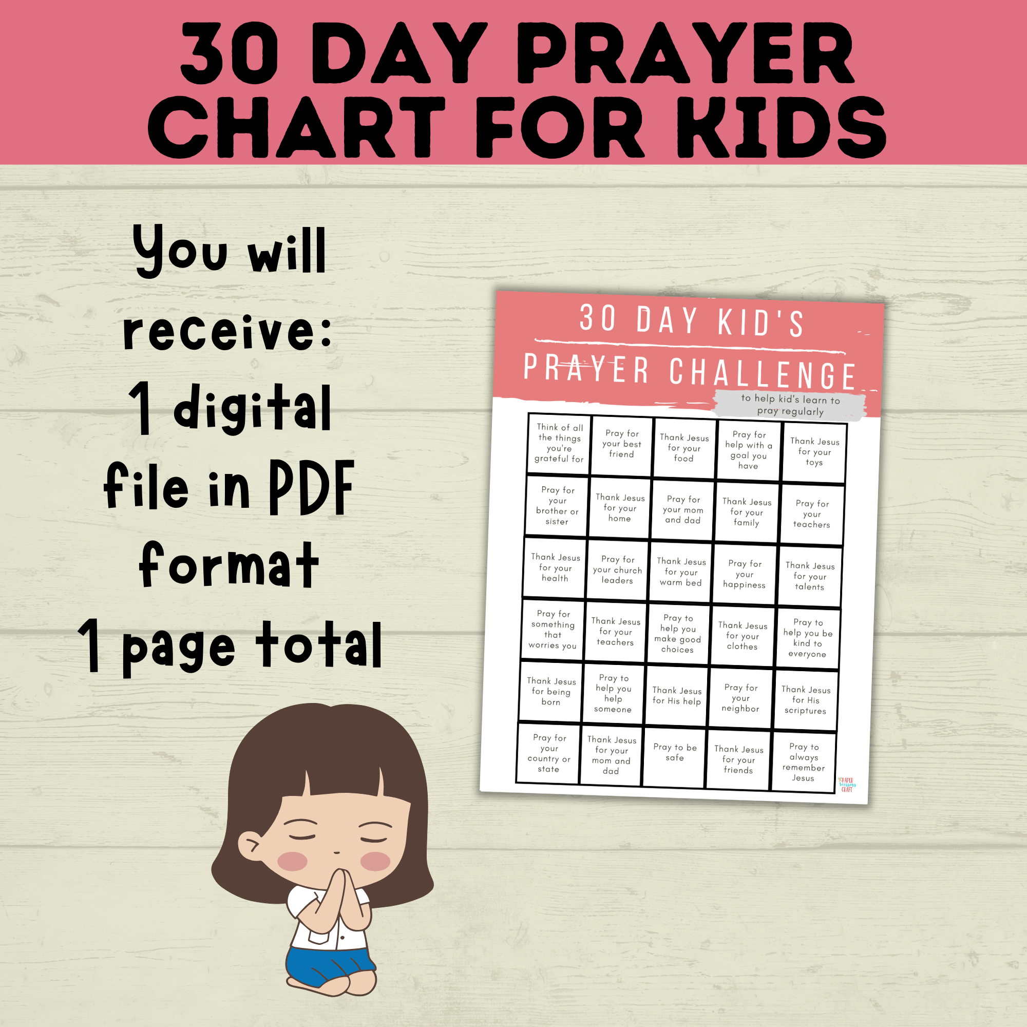 30 Day Kid's Prayer Challenge
