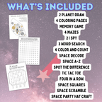 Space Party Activity Pack | Space Activity | Space Craft | Space Games | Outer space games | kids Games | Party Games | Space Party Games