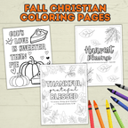 Free Christian Fall Coloring Pages for Kids and Families