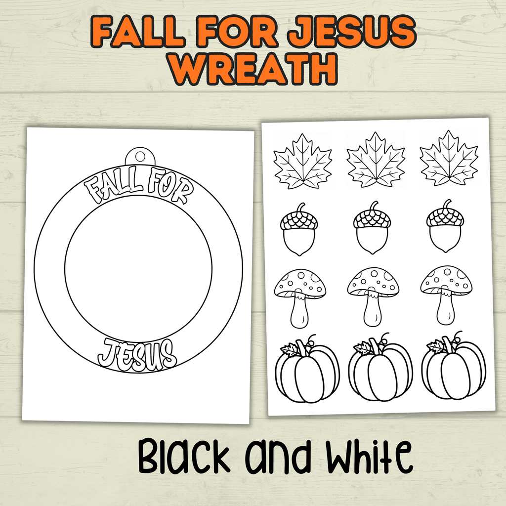 Christian Fall Craft, Fall for Jesus Craft, Sunday School Craft, Bible, Fall Activity, Christian Activity, Homeschool, Cut and Paste Craft