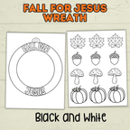 Christian Fall Craft, Fall for Jesus Craft, Sunday School Craft, Bible, Fall Activity, Christian Activity, Homeschool, Cut and Paste Craft