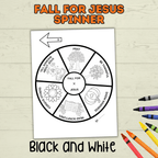 Fall for Jesus Spinner Craft for Kids, Fall Crafts, Christian Fall Crafts, Christian Crafts, Sunday School Crafts, Homeschool, Spinner Craft