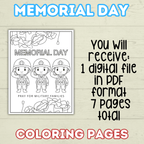 FREE Christian Memorial Day Coloring Pages for Kids and Family