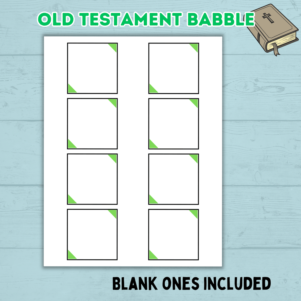 Old Testament Bible Church Game, Teen Youth Group Game, Come Follow Me, Sunday School Game, Christian, Bible Babble, Seminary, Icebreaker