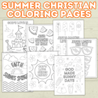 Fun and Free Summer Christian Coloring Pages for Kids and Adults