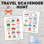 Travel Scavenger Hunt | Travel Bingo | Travel Game | Road Trip Game | Kids Games | Kids Scavenger Hunt | Kids Activity
