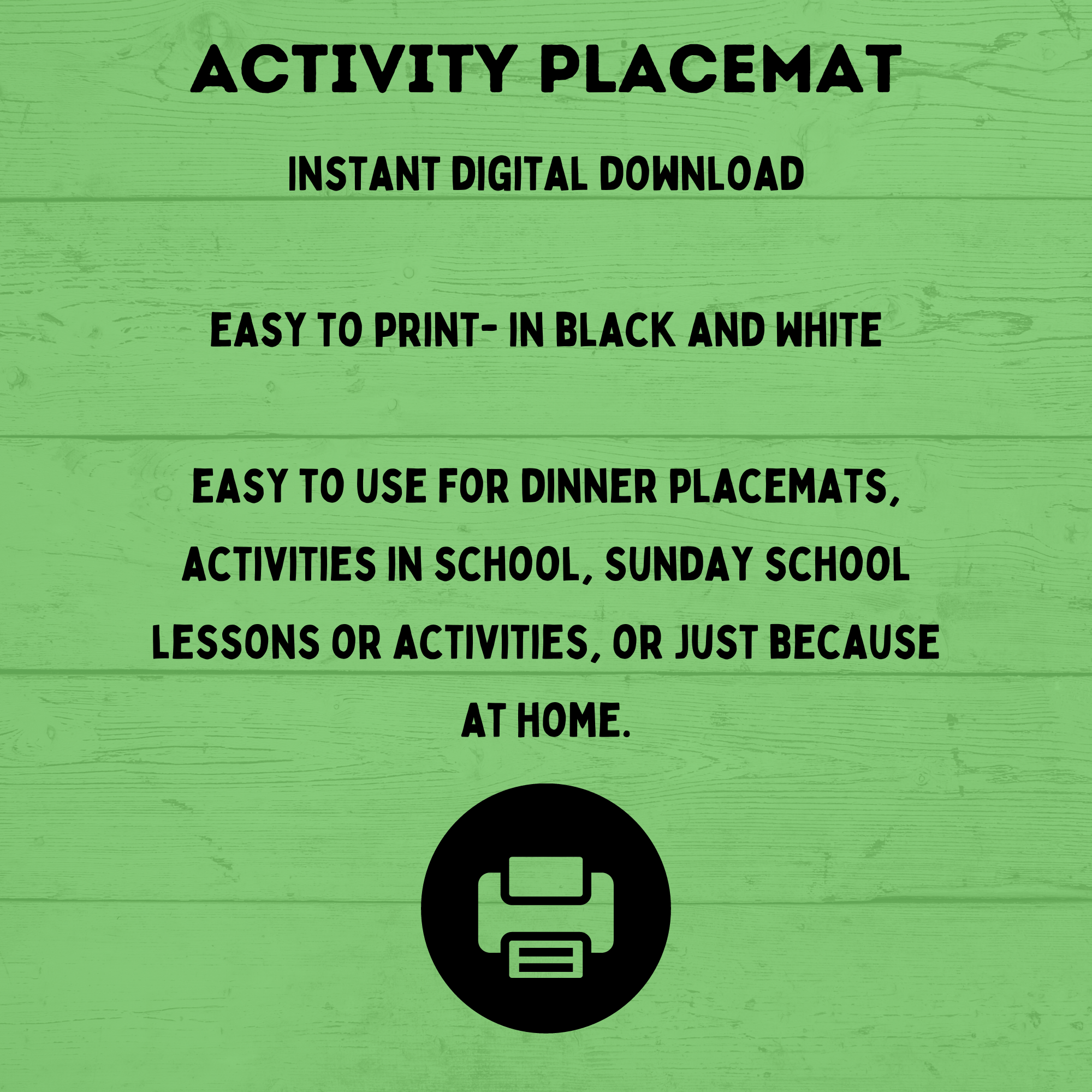 Christmas Placemat for Kids | Christmas Nativity Activity | Activity Sheet for Kids