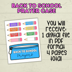 Back to School Prayers, Prayer Craft, Sunday School Craft, Back to School Crafts,  Cut and Paste Crafts, Christian Crafts, Bible Crafts