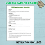 Old Testament Bible Church Game, Teen Youth Group Game, Come Follow Me, Sunday School Game, Christian, Bible Babble, Seminary, Icebreaker