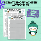 Winter Activities for Kids | Winter Scratch-Off Activities for Kids | Kid's Scratch-off | Kids Activities | Indoor Activities | Kids