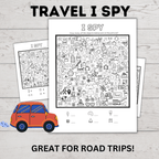 Travel I Spy for Kids | Kids I Spy | Travel Games | Kids Games | Plane Games | Road Trip Games | Paper Games | Toddler Games | I spy