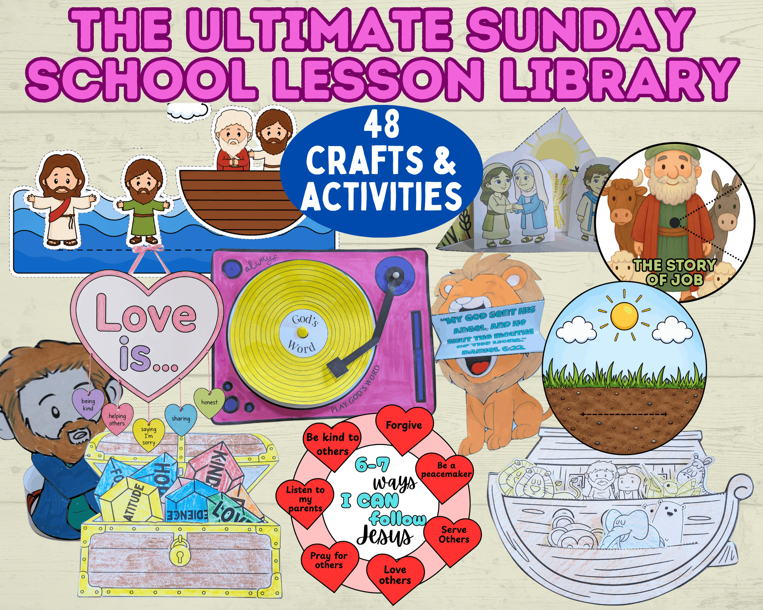 Ultimate Sunday School Lesson Library, Bible Lesson, Bible Crafts, Bible Activities, Sunday School Crafts, Kids Crafts, Holiday, Homeschool