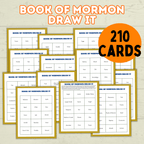 Book of Mormon Draw it Game, Book of Mormon Activity, Book of Mormon Charades, BOM, Seminary Game, Institute Game, Primary Game, LDS game