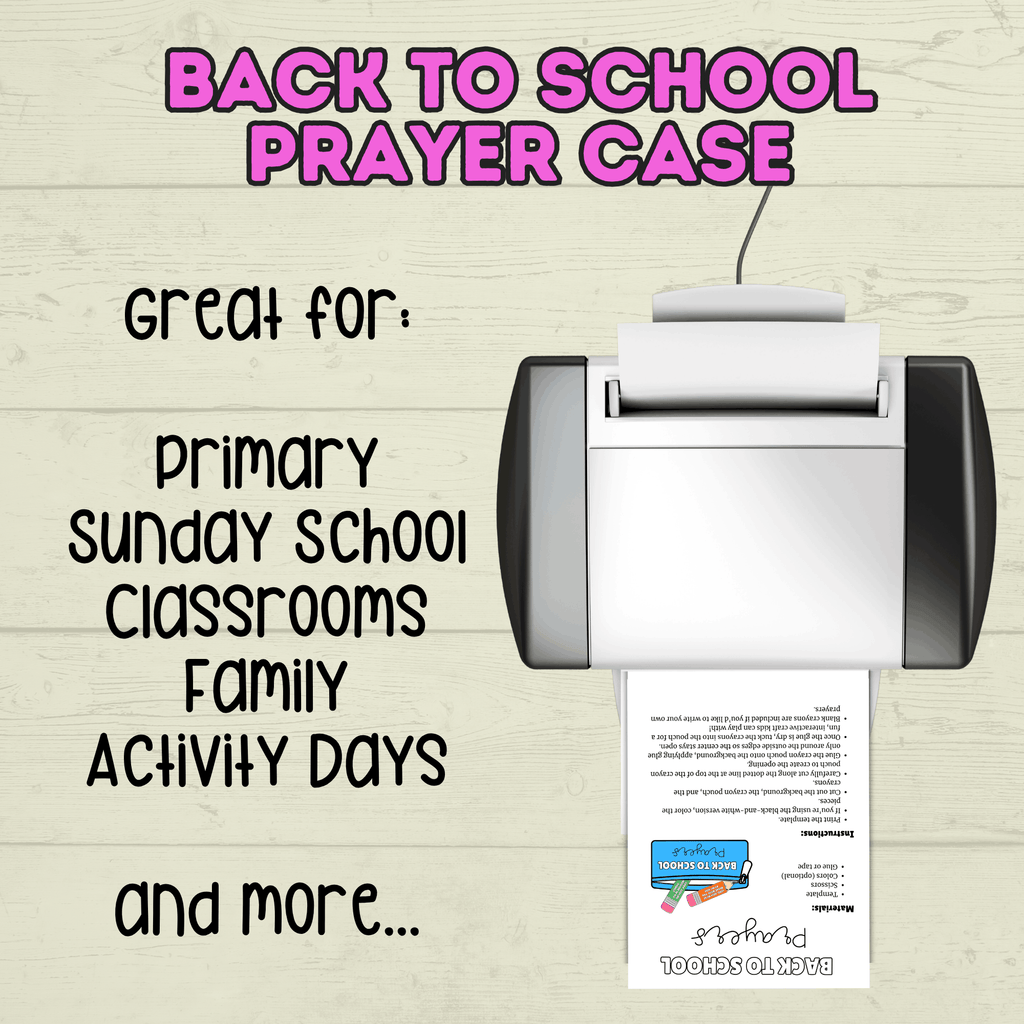 Back to School Prayers, Prayer Craft, Sunday School Craft, Back to School Crafts,  Cut and Paste Crafts, Christian Crafts, Bible Crafts