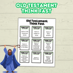 Think Quick and Fast Game Old Testament Bible Trivia, Christian Youth Group