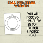 Christian Fall Craft, Fall for Jesus Craft, Sunday School Craft, Bible, Fall Activity, Christian Activity, Homeschool, Cut and Paste Craft