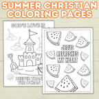 Fun and Free Summer Christian Coloring Pages for Kids and Adults