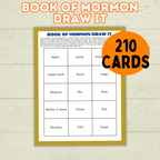 Book of Mormon Draw it Game, Book of Mormon Activity, Book of Mormon Charades, BOM, Seminary Game, Institute Game, Primary Game, LDS game
