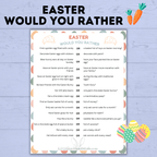Easter Would You Rather for Kids | Easter Activities | Easter Printables | Easter for Kids | Kids Printables | Easter PDF download | Instant