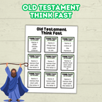 Think Quick and Fast Game Old Testament Bible Trivia, Christian Youth Group