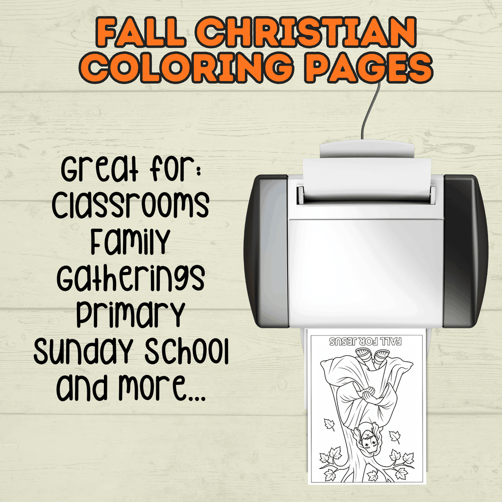 Free Christian Fall Coloring Pages for Kids and Families