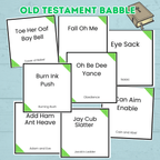 Old Testament Bible Church Game, Teen Youth Group Game, Come Follow Me, Sunday School Game, Christian, Bible Babble, Seminary, Icebreaker