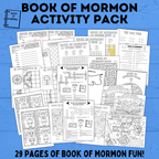 Book of Mormon Activity Pack for Kids | Book of Mormon Crafts | Book of Mormon Lesson | Book of Mormon Family Home Evening | BOM printables