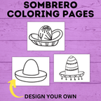 Sombrero Coloring Pages | Cinco De Mayo | Kids Coloring Pages