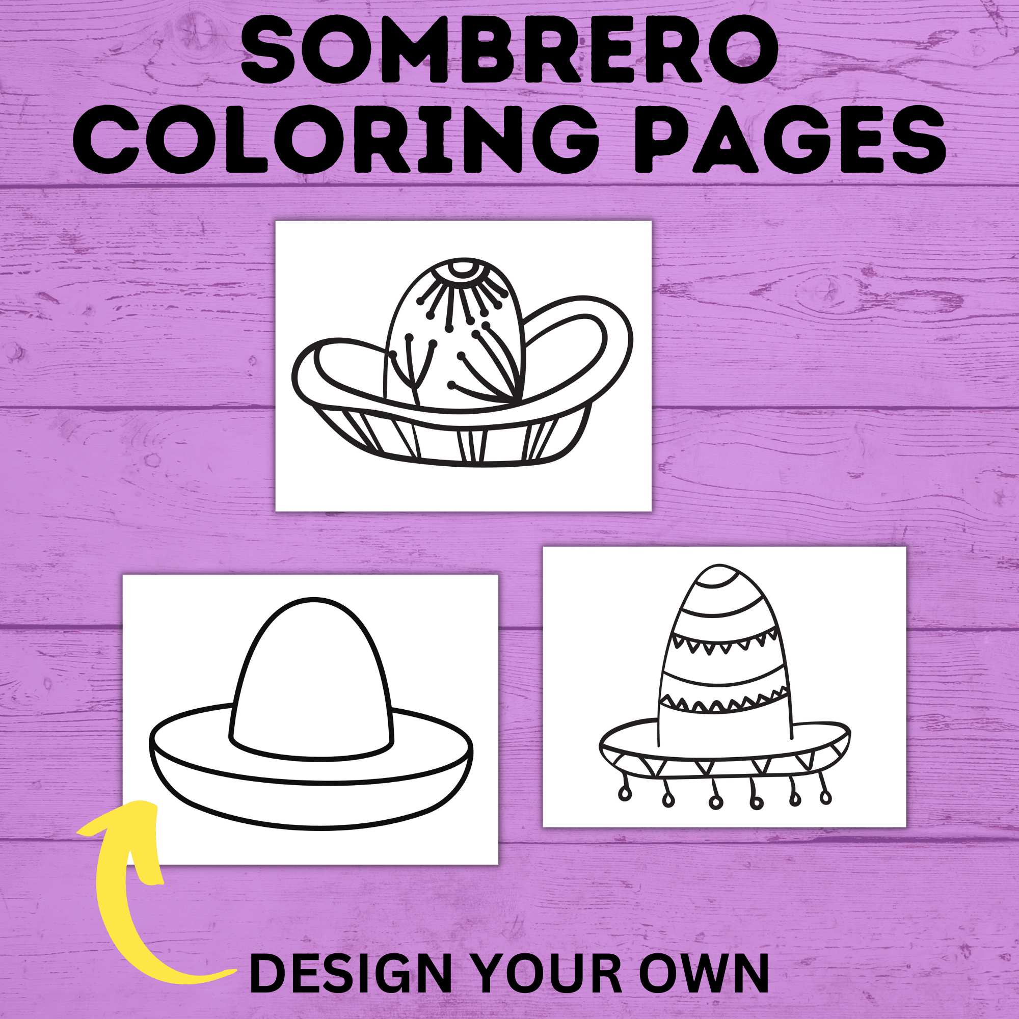 Sombrero Coloring Pages | Cinco De Mayo | Kids Coloring Pages