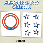 Memorial Day Wreath, DIY paper wreath, Memorial Day Craft, Easy Patriotic Crafts