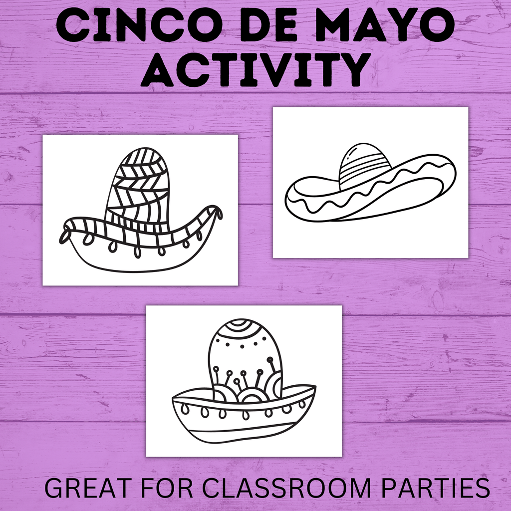 Sombrero Coloring Pages | Cinco De Mayo | Kids Coloring Pages