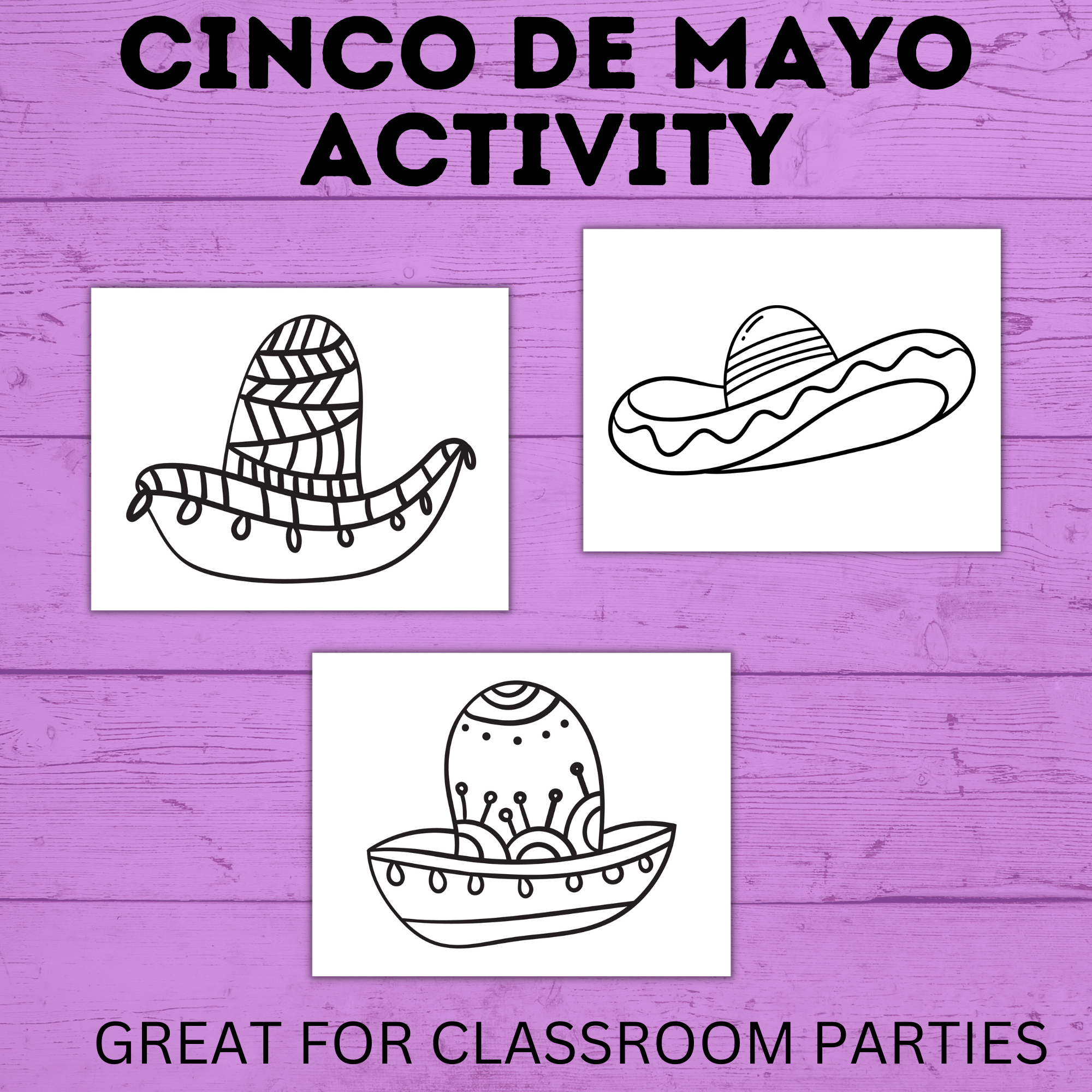 Sombrero Coloring Pages | Cinco De Mayo | Kids Coloring Pages