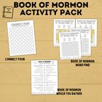 Book of Mormon Activity Pack for Kids | Book of Mormon Crafts | Book of Mormon Lesson | Book of Mormon Family Home Evening | BOM printables