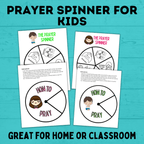 Prayer Printables for Kids | Prayer Prompts | Prayer Chart | Prayer Guide | Prayer Calendar | Prayer Activity | Sunday School Activity