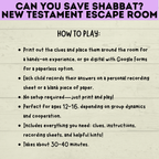 New Testament Escape Room for Youth | Youth Games | Classroom Games | Party Games | Digital Escape Room | Classroom Party | Family Games