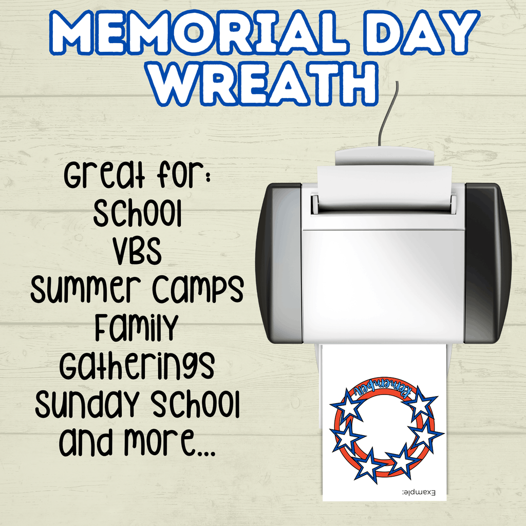 Memorial Day Wreath, DIY paper wreath, Memorial Day Craft, Easy Patriotic Crafts
