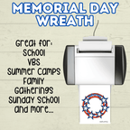 Memorial Day Wreath, DIY paper wreath, Memorial Day Craft, Easy Patriotic Crafts