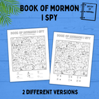 Book of Mormon I Spy for Kids | I Spy | Kids Activities | Kids Printables | Book of Mormon Activity | Book of Mormon Printables | PDF