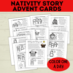 Nativity Advent Calendar | Nativity Story Cards | Christmas Advent Calendar